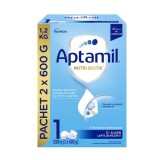Lapte praf Aptamil NUTRI-BIOTIK 1, 1200 g, 0-6 luni, Nutricia