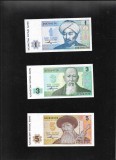 Set Kazakstan Kazahstan 1 + 3 + 5 tenge 1993 unc