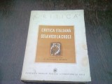 CRITICA ITALIANA DE LA VICO LA CROCE - ALEXANDRU MARCU