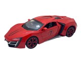Macheta din metal Lykan rosu replica cu fum scara 1:24