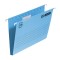 Dosar suspendabil cu burduf Elba Verticfile - albastru, 30mm, carton 330g/mp