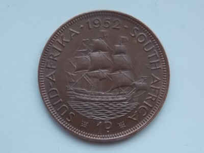 1 PENNY 1952 AFRICA DE SUD-XF foto