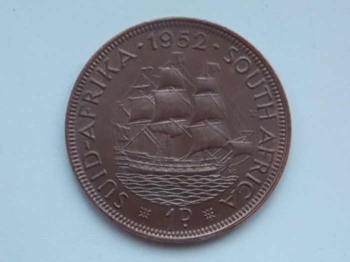 1 PENNY 1952 AFRICA DE SUD-XF