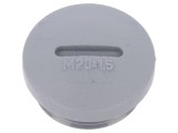 Capac de protecție M20 poliamidă gri &icirc;nchis 7mm 10 bucăți