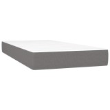 Cumpara ieftin Saltea cu arcuri buzunar, fermitate medie, gri inchis, 100x200x20 cm, textil