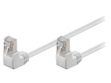 Patch cord F/UTP 5e PVC Alb 1m Ecranat
