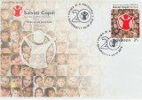 2010 Romania, FDC Organizatia Salvati Copiii 20 ani LP 1867, plic prima zi, Romania de la 1950, Organizatii internationale