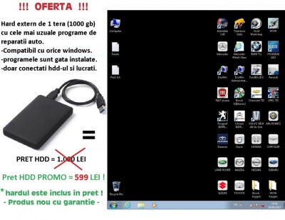 Hard extern cu programe reparatii service auto turisme - Programe gata instalate foto