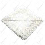 Fata de masa traditionala din bumbac 75&times;75 CM Alb
