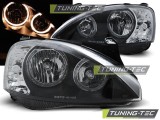 Far faruri Opel Corsa C Angel Eyes look negru NOU