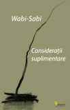 Wabi-sabi. Consideratii suplimentare - Leonard Koren - Vellant