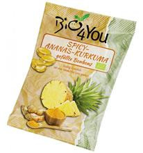 Bomboane Usor Picante cu Ananas si Curcuma Bio 75 grame Bio4You Cod: BFY701512 foto