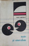 Note si anecdote, Tasso Janopoulo, Muzicala, 1968, 166 pagini, Arta muzicala, Carte, Romana