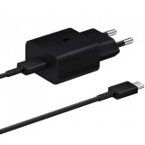 Incarcator Retea cu Cablu USB-C Samsung, 15W, 2A, 1 x USB-C, Negru EP-T1510XBEGEU