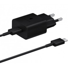 Incarcator Retea cu Cablu USB-C Samsung, 15W, 2A, 1 x USB-C, Negru EP-T1510XBEGEU