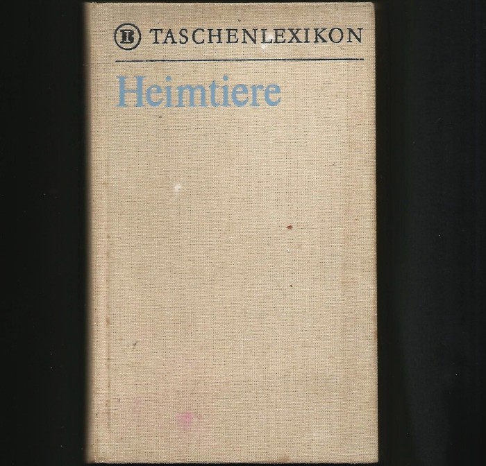 HEIMTIERE - TASCHENLEXIKON - DICȚIONAR DE BUZUNAR