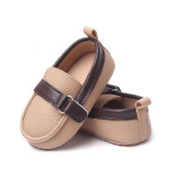 Pantofiori crem tip mocasini - Beldy (Marime Disponibila: 3-6 luni (Marimea 18