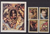 Cote Divoire 1978 - Rubens, arta, serie si colita neuzata