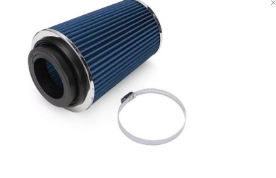 Filtru aer sport tuning universal albastru debit 88mm cu 3 adaptoare foto