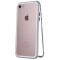 Husa cu Bumper din Aluminiu cu prindere Magnetica si spate din Sticla Temperata Securizata pentru iPhone 7 / 8 Silver