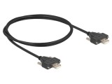 Cablu USB 2.0 DELOCK 1m Negru USB A - USB A, 480Mbps, Cod 80479