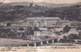 Suvenir din Campu-lung. Scoala Normala cu Flamanda (circulata 1909)