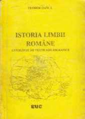 Istoria limbii romane. Antologie de texte bibliografice foto