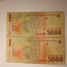 Di. 113. Bancnota 5 000 lei 1998 UNC circulata