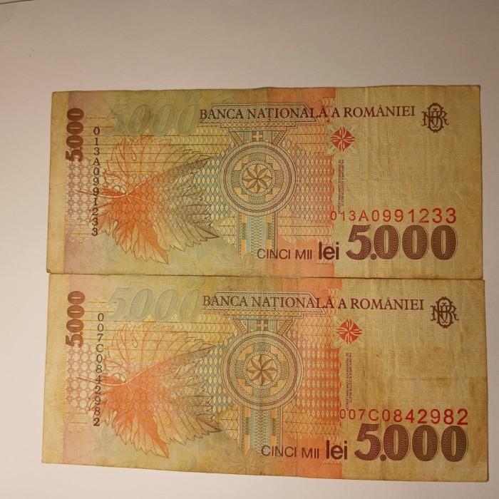 Di. 113. Bancnota 5 000 lei 1998 UNC circulata