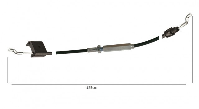 Cablu stop motocultor / masina de tuns gazonul 125cm (cu intinzator)