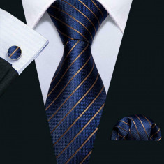 Set cravata + batista + butoni - matase - model 11