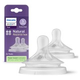 Tetina cu debit rapid Natural Response, 6 luni+, SCY965/02, 2 bucati, Philips Avent
