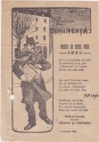 Urare de anul nou Vanzatorul ziarelor Adeverul si Dimineata Adevarul 1922