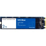 SSD WD Blue SA510 2TB SATA, M.2 2280, Read/Write: 560/520 MBps, IOPS 87K/83K, TBW: 500 &quot;WDS200T3B0B-00C7C0&quot;