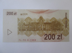 Polonia voucher 200 Zloti/Zlotych 1990 UNC foto