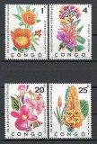 Congo 1971 Mi 425/28 MNH, nestampilat - Flori, Flora