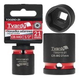 Cheie tubulara de impact in 6 puncte, 1 / 2&quot;, 21 mm, Tvardy T00210-21