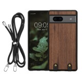Husa Kwmobile pentru Google Pixel 7a, Maro, Lemn, KWM000020JW001C, Silicon, Carcasa
