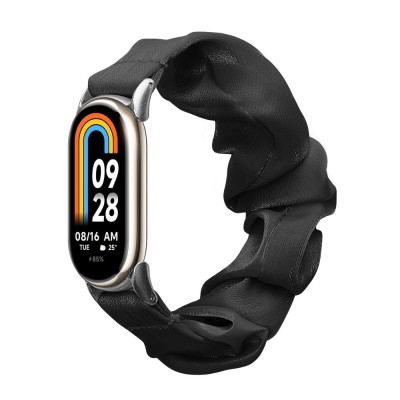 Curea Kwmobile pentru Xiaomi Mi Band 8, Negru, Bumbac, KWM0000252G001C foto