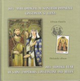 ROMANIA 2013 LP 1980 a ANUL OMAGIAL AL SFINTILOR IMPARATI CONSTANTIN SI ELENA ALBUM FILATELIC