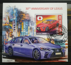 BC109, SIERRA LEONE 2019, COLITA CTO, MASINI,LEXUS foto