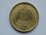 10 CENTESIMOS 1970 CHILE-XF