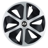 Set 4 capace roti Roco dual crom R17 pentru gama auto Hyundai