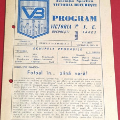 Program meci fotbal VICTORIA Bucuresti - FC ARGES PITESTI (20.06.1987)