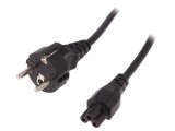 Cablu Alimentare Unghiular IEC C5 1,8m Negru, Logilink