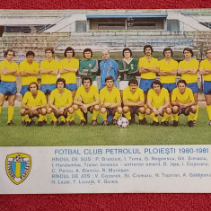 Foto fotbal - echipa FC PETROLUL PLOIESTI (sezonul 1980-1981)