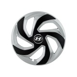 Set 4 capace roti Lama dual crom R14 pentru gama auto Hyundai, Autohelix MSA