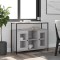vidaXL Servantă, gri sonoma, 100x35x80 cm, lemn compozit 835507