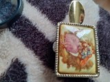 Scrumiera portelan-metal...de colectie