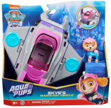 Vehicul Patrula Catelusilor Aqua Pups cu figurina Skye, Spin Master